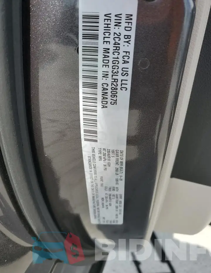 2C4RC1GG3LR280675 Photo# 13