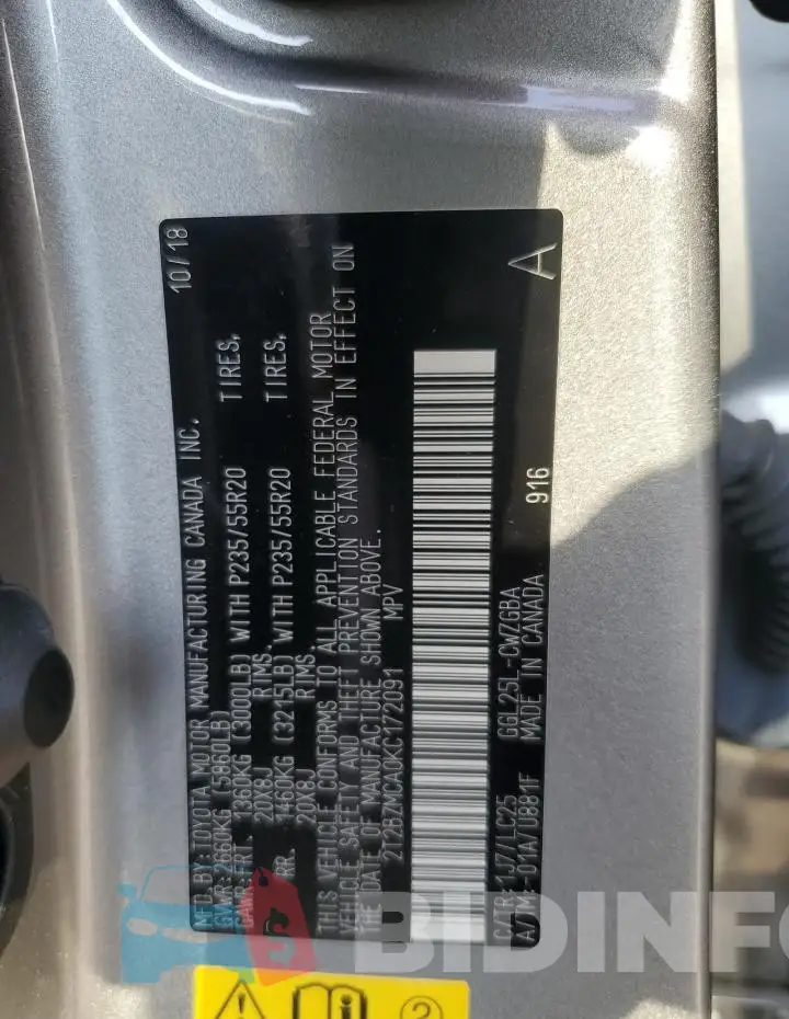2T2BZMCA0KC172091 Photo# 13