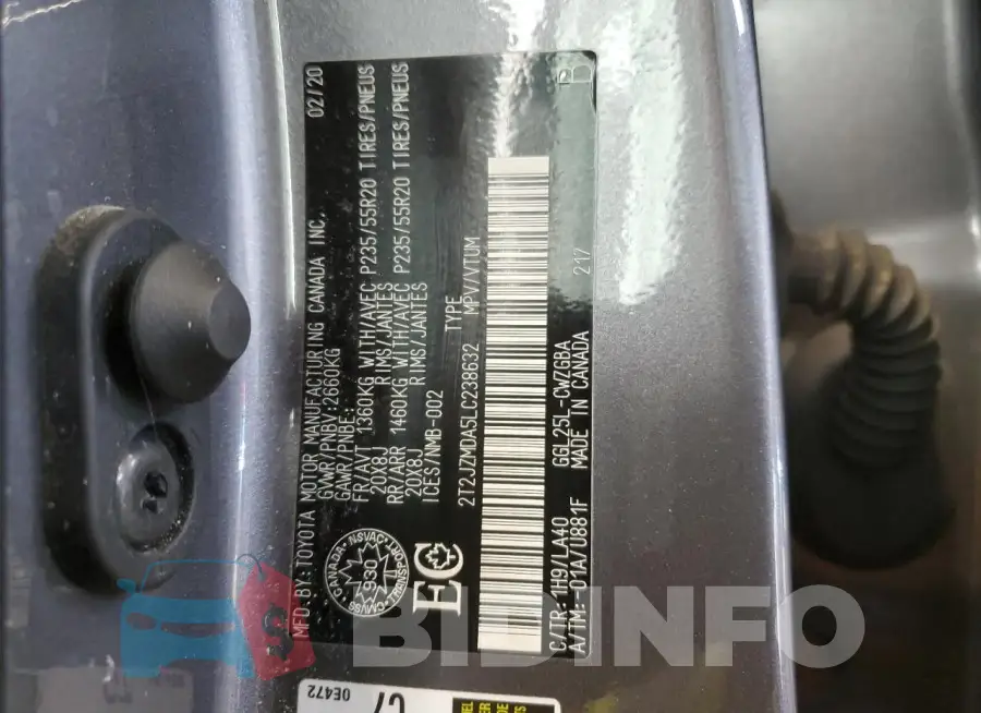 2T2JZMDA5LC238632 Photo# 14