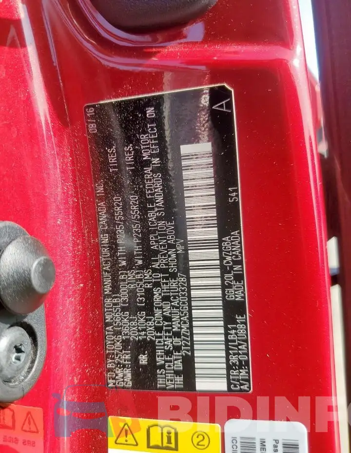 2T2ZZMCA5GC033287 Photo# 13