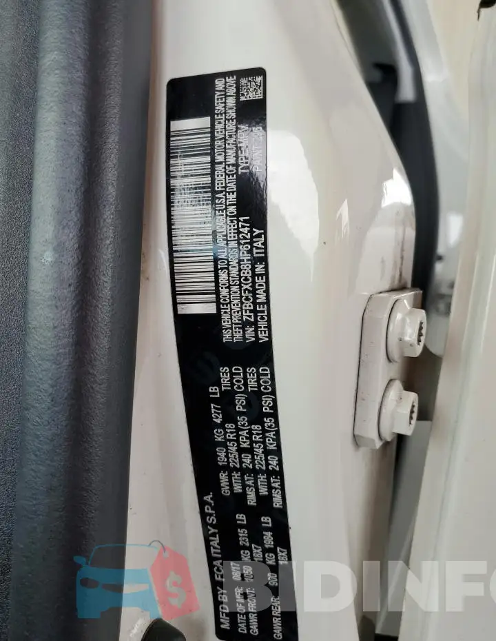 ZFBCFXCB8HP612471 Photo# 12
