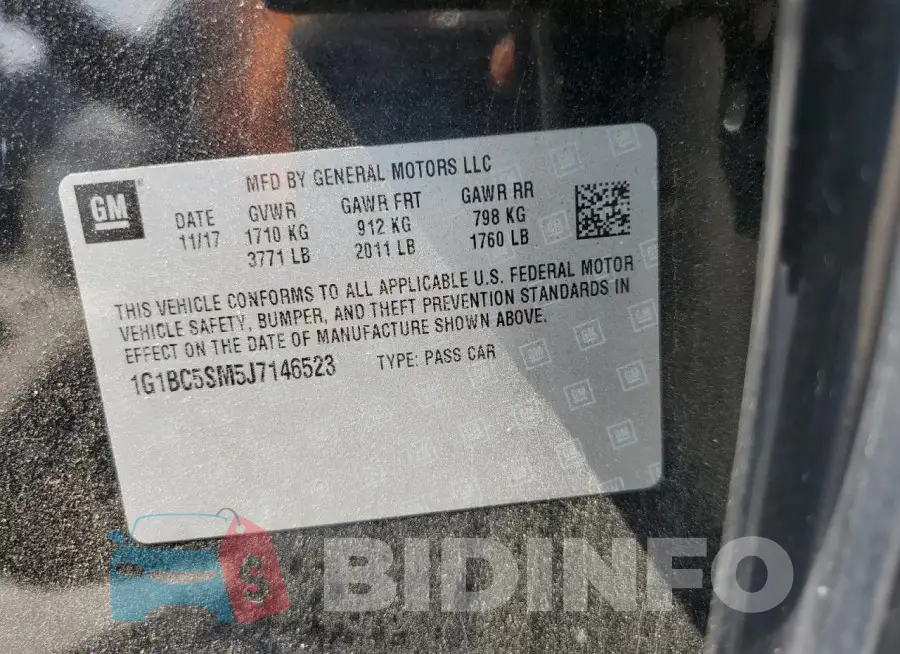 1G1BC5SM5J7146523 Photo# 13