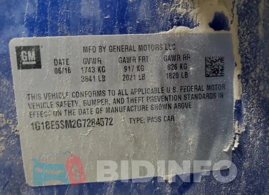 1G1BE5SM2G7284572 Photo# 12