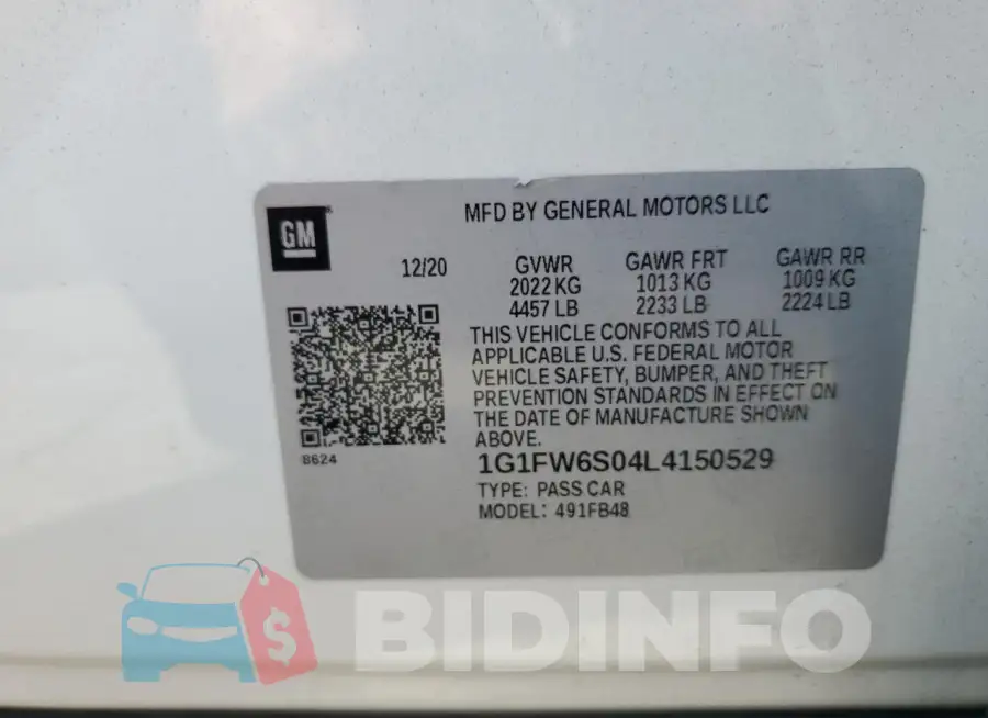 1G1FW6S04L4150529 Photo# 12