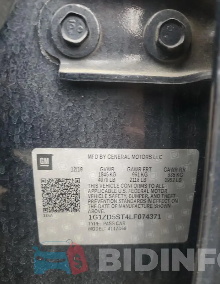 1G1ZD5ST4LF074371 Photo# 12