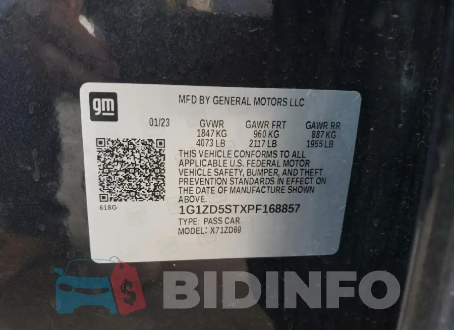 1G1ZD5STXPF168857 Photo# 13
