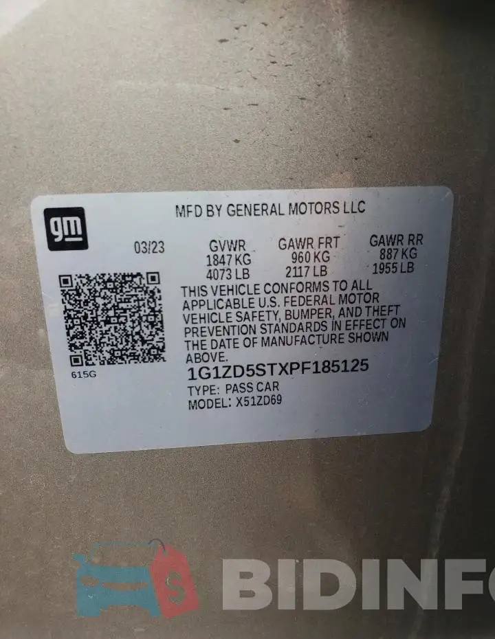 1G1ZD5STXPF185125 Photo# 12