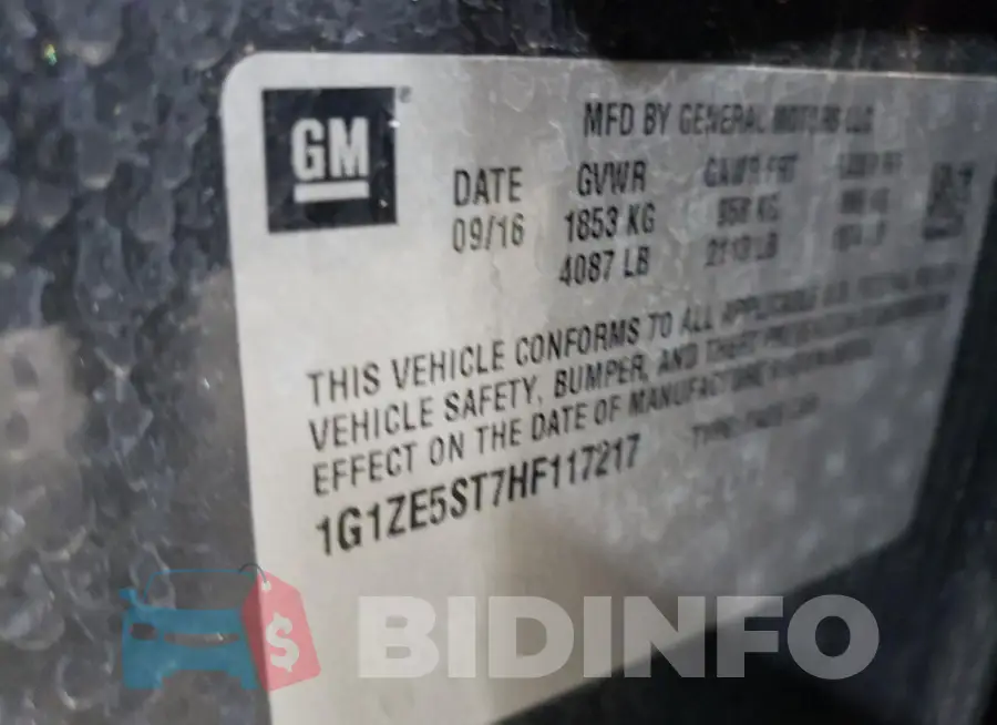 1G1ZE5ST7HF117217 Photo# 12