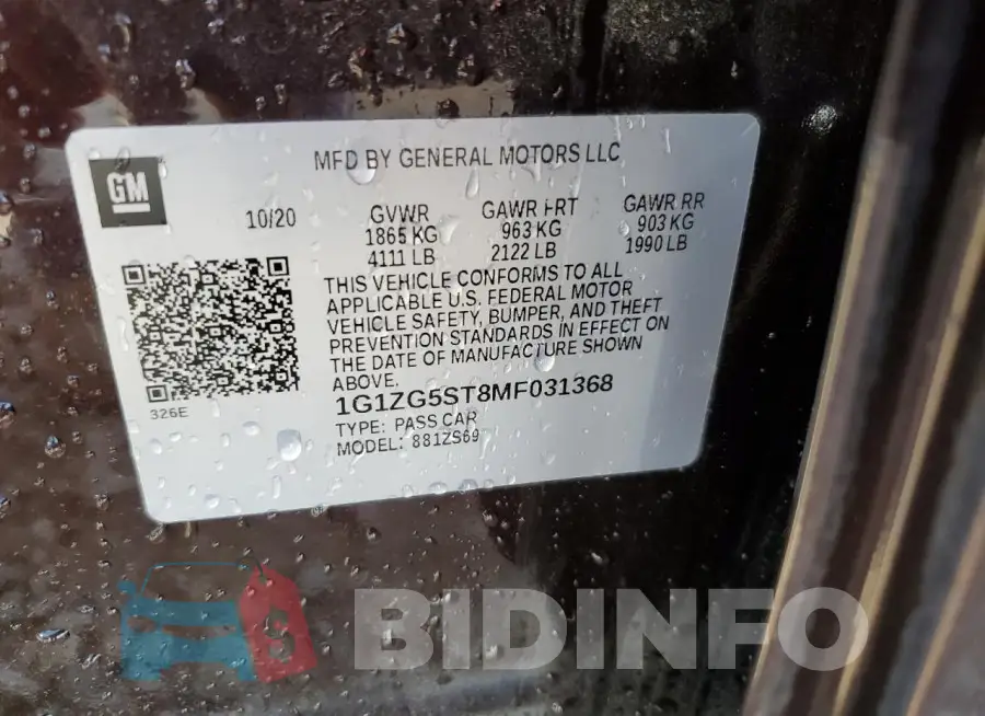 1G1ZG5ST8MF031368 Photo# 12