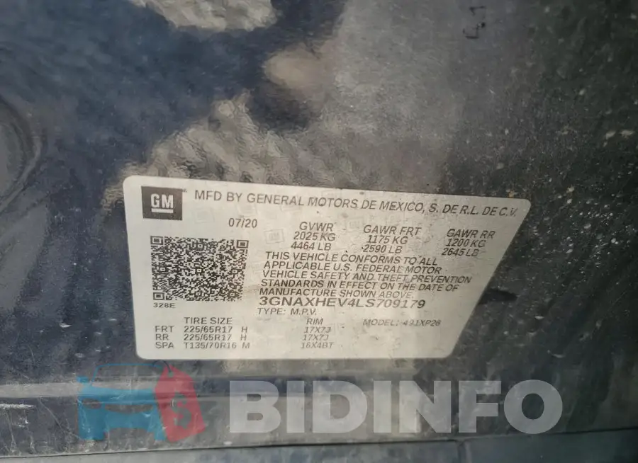 3GNAXHEV4LS709179 Photo# 13