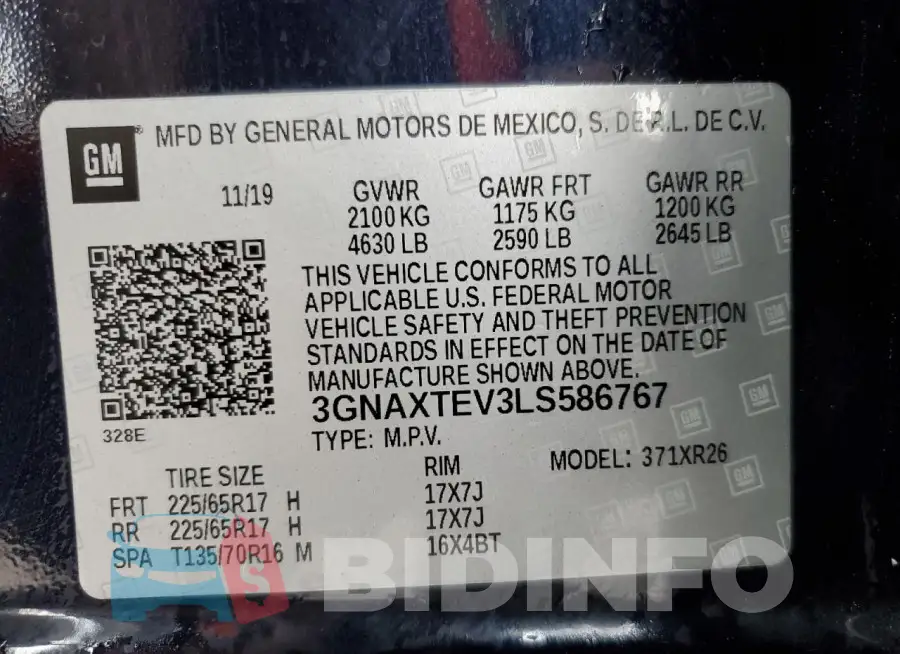 3GNAXTEV3LS586767 Photo# 13