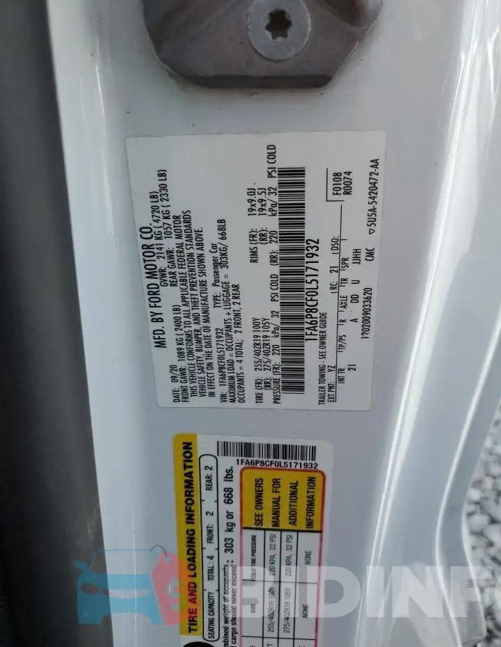 1FA6P8CF0L5171932 Photo# 13