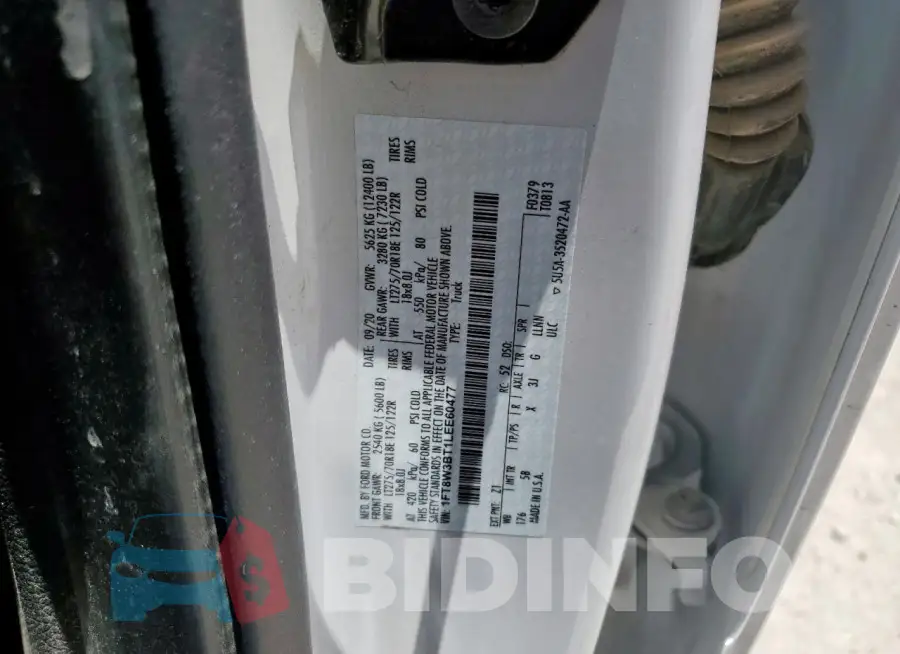 1FT8W3BT1LEE60477 Photo# 13