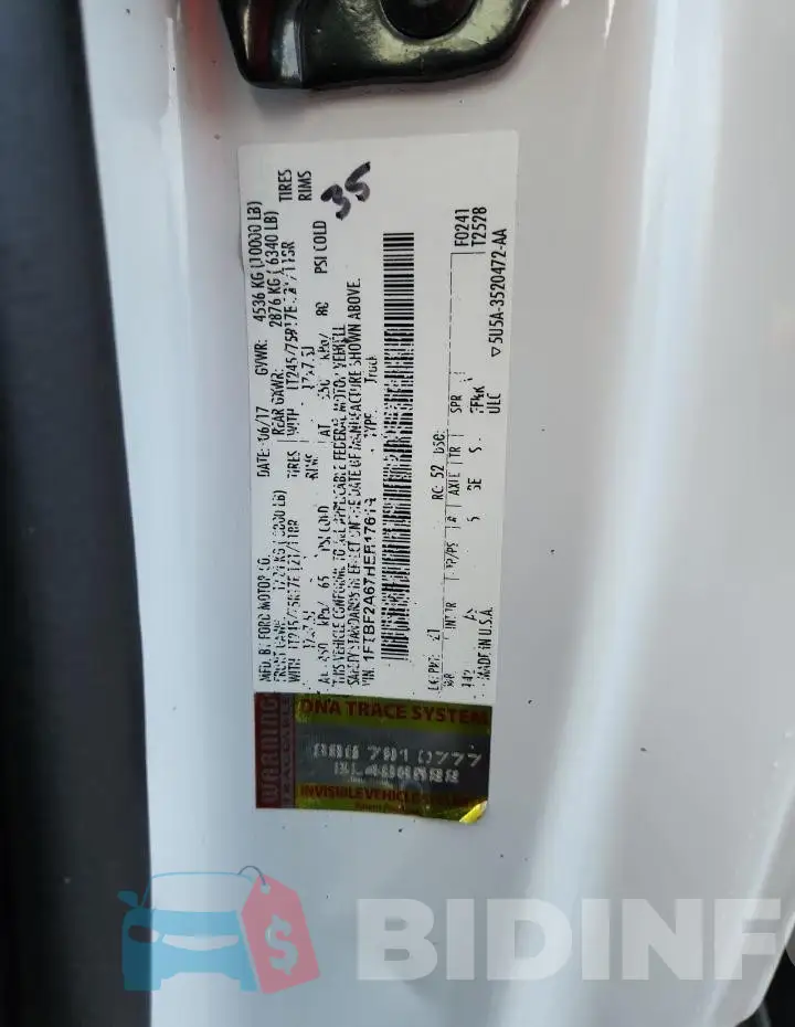 1FTBF2A67HEE17619 Photo# 12