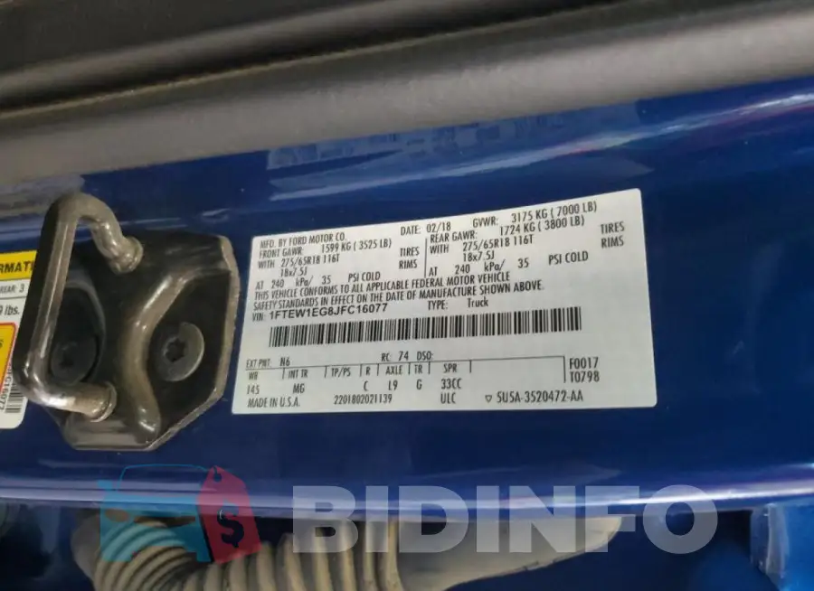 1FTEW1EG8JFC16077 Photo# 12 1FTEW1EG8JFC16077 Photo# 12