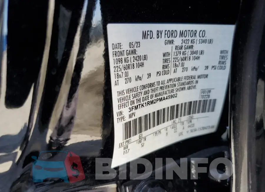 3FMTK1RM2PMA45902 Photo# 13