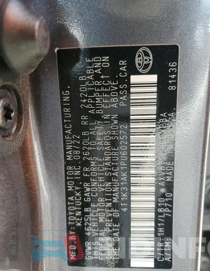 4T1K31AK1PU602572 Photo# 13
