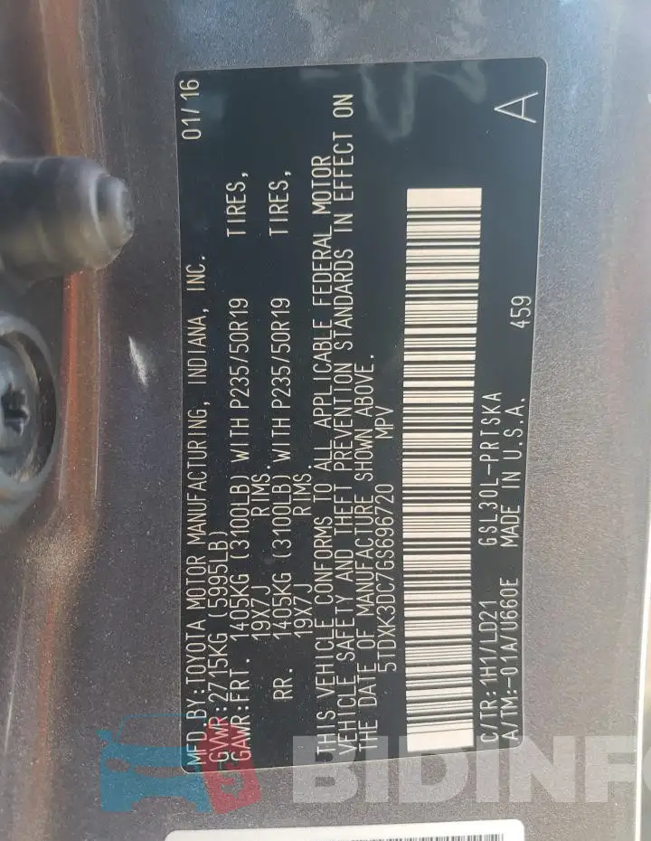 5TDXK3DC7GS696720 Photo# 14