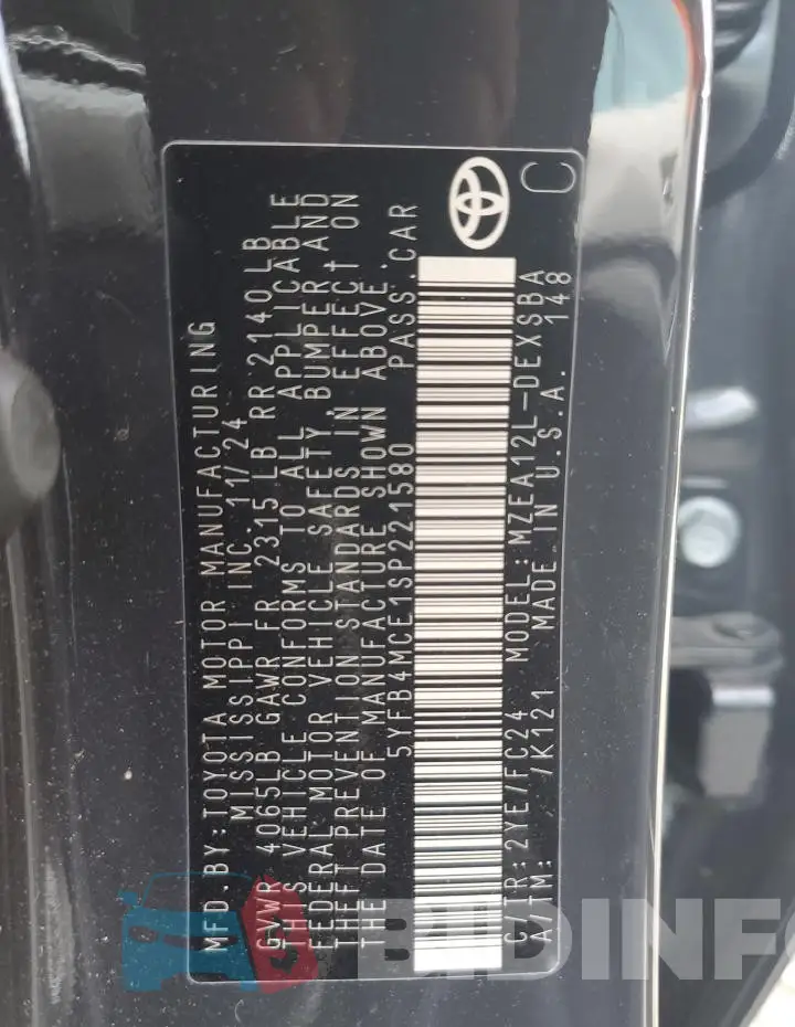 5YFB4MCE1SP221580 Photo# 12