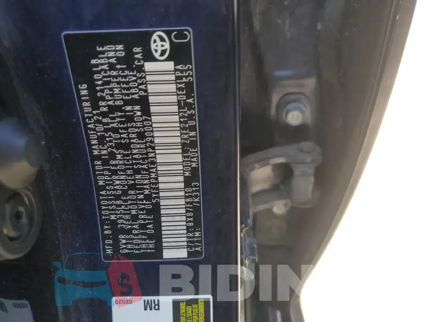 5YFEPMAE3NP290007 Photo# 13