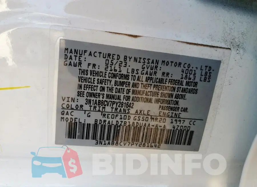 3N1AB8CV7PY281642 Photo# 13