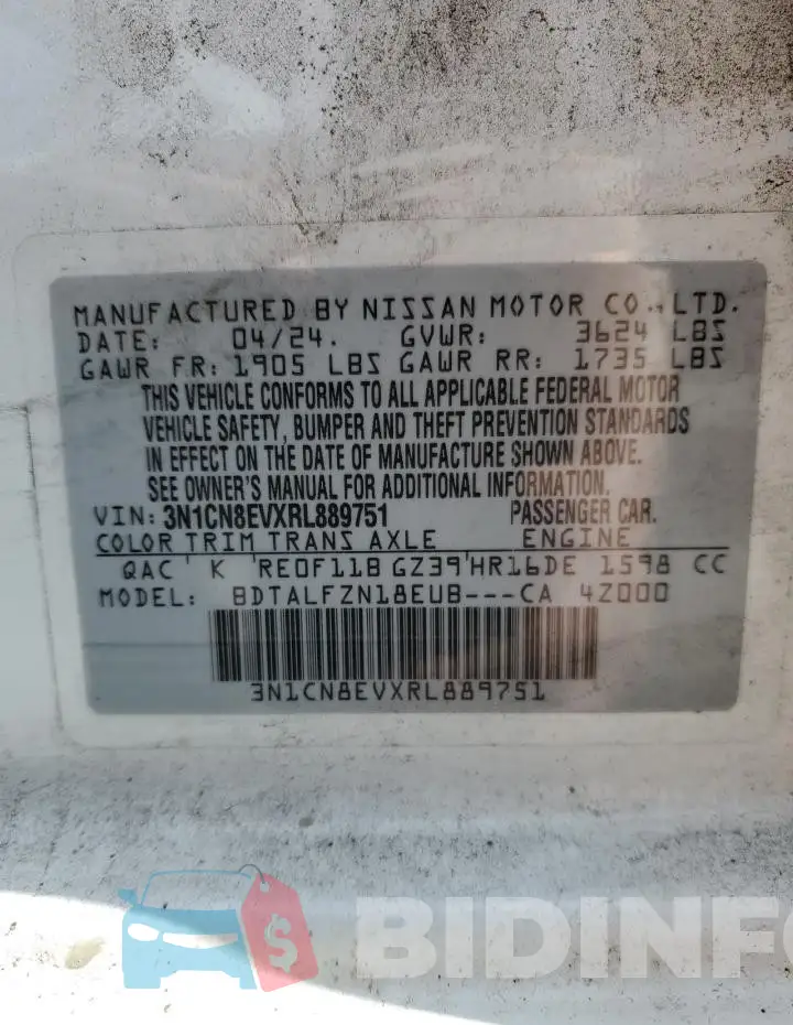 3N1CN8EVXRL889751 Photo# 13