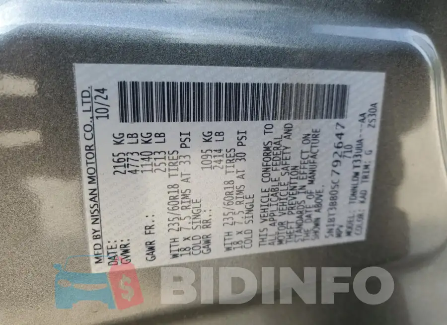5N1BT3BB0SC792647 Photo# 13