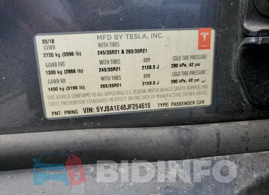5YJSA1E48JF254615 Photo# 12