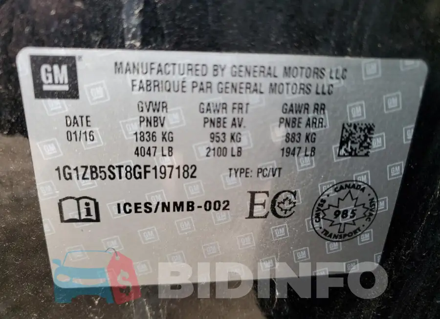 1G1ZB5ST8GF197182 Photo# 12