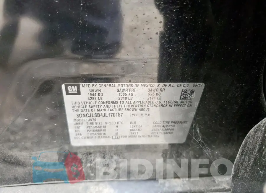 3GNCJLSB4JL170187 Photo# 12