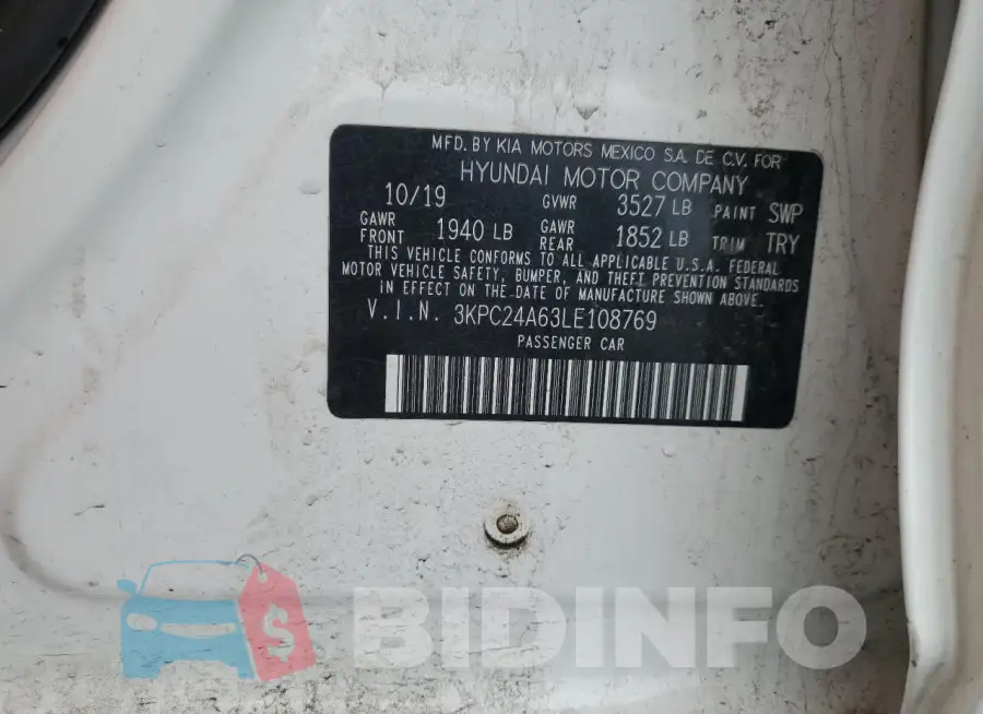 3KPC24A63LE108769 Photo# 12
