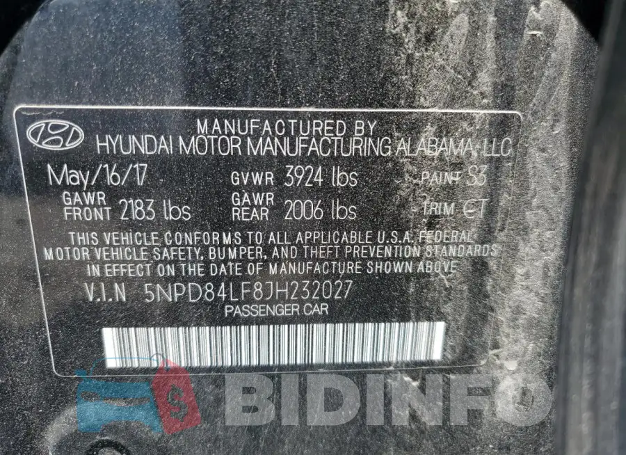 5NPD84LF8JH232027 Photo# 12