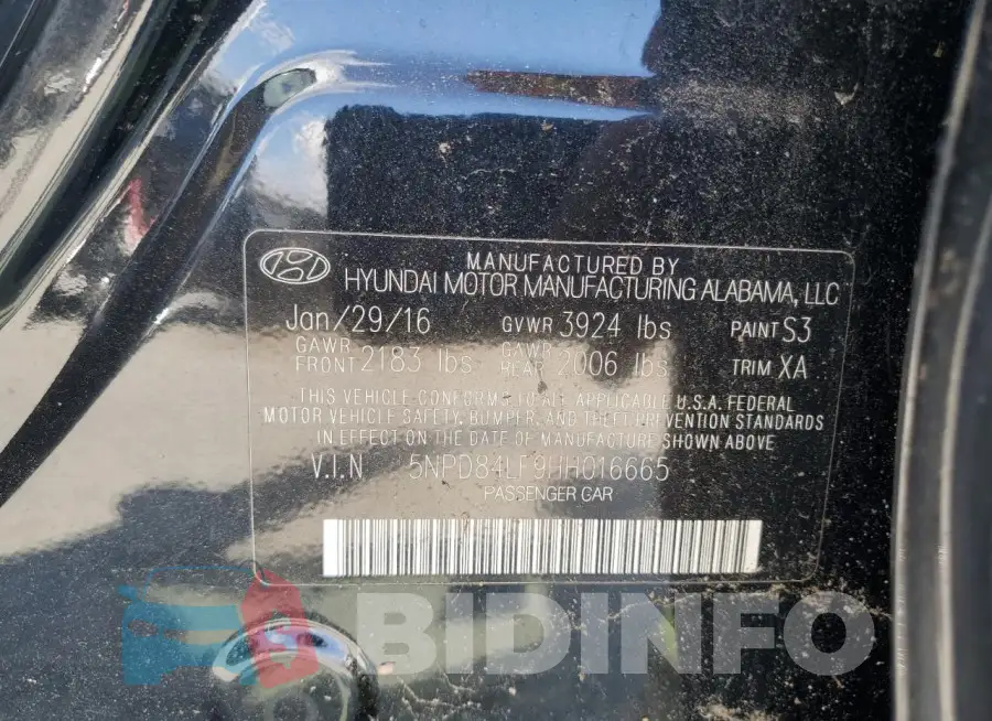 5NPD84LF9HH016665 Photo# 12
