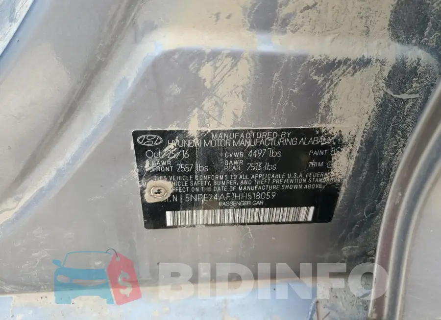 5NPE24AF1HH518059 Photo# 12