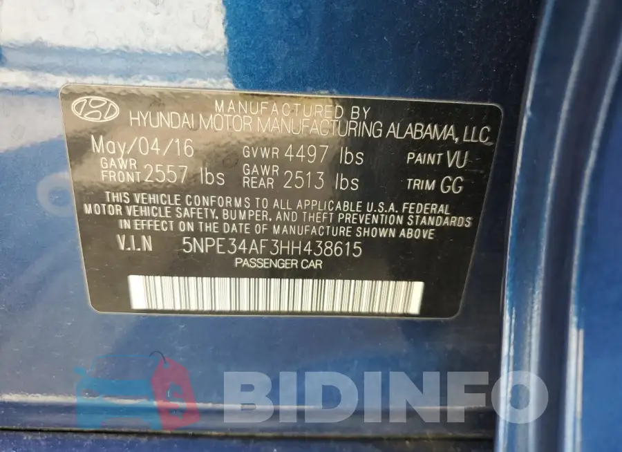 5NPE34AF3HH438615 Photo# 12