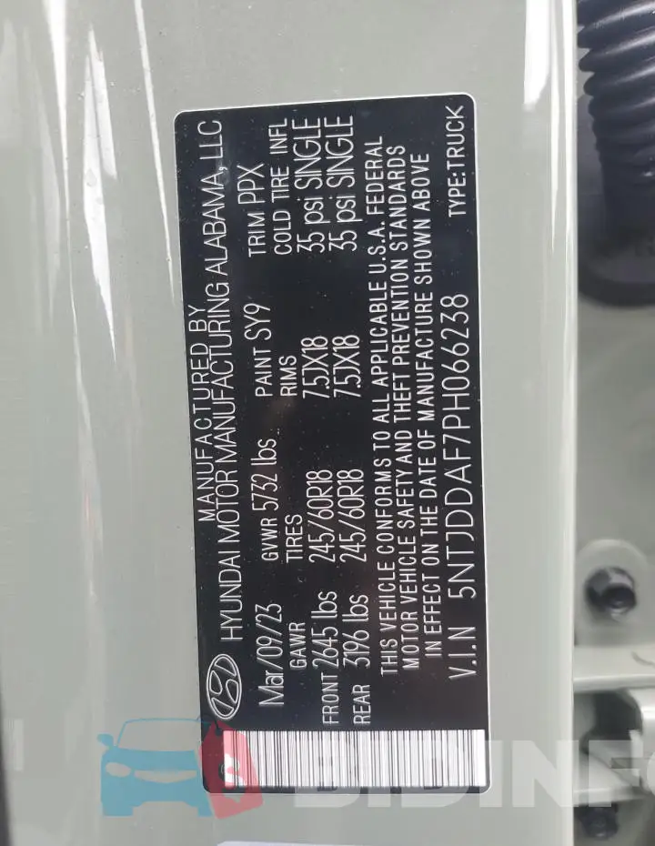 5NTJDDAF7PH066238 Photo# 12