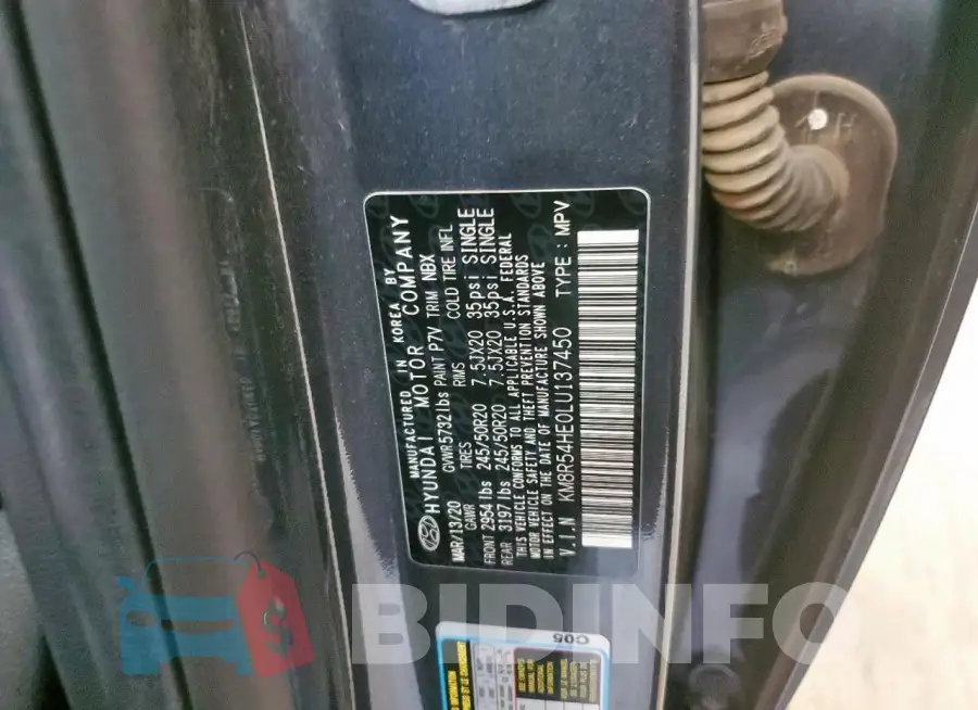 KM8R54HE0LU137450 Photo# 13