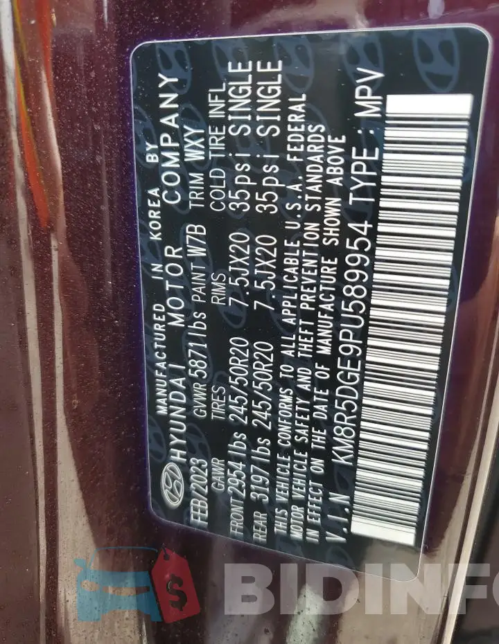 KM8R5DGE9PU589954 Photo# 13