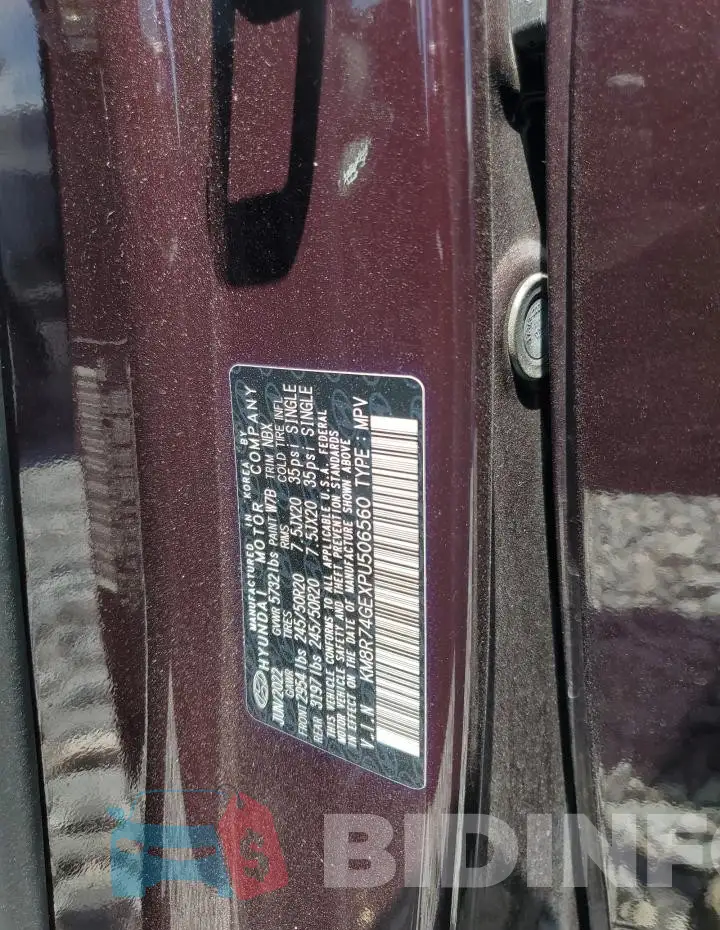 KM8R74GEXPU506560 Photo# 13