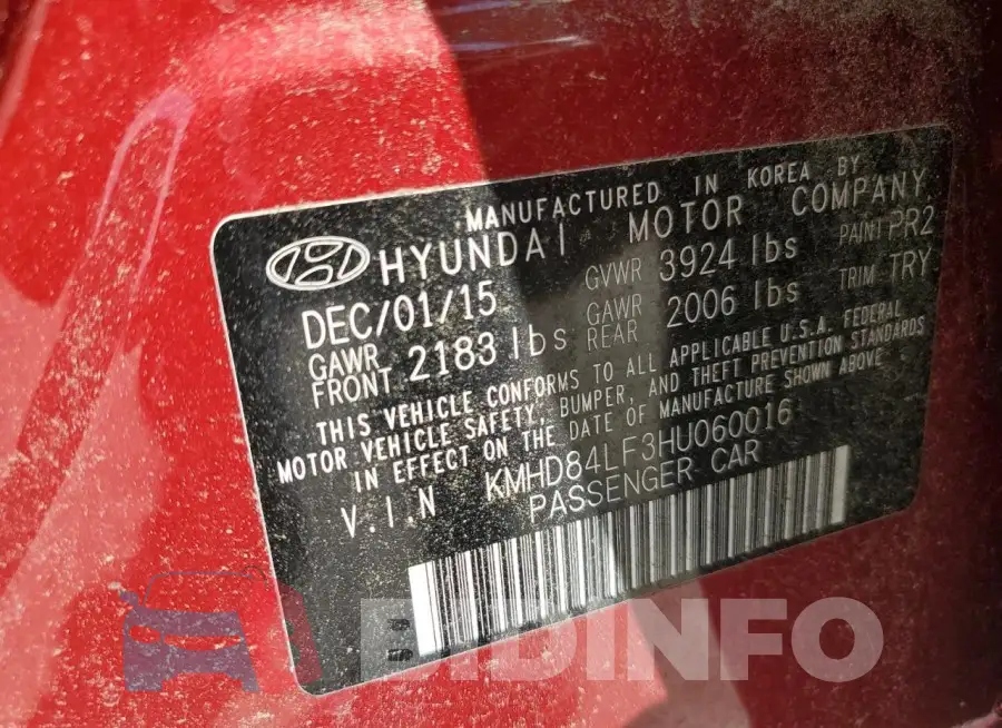 KMHD84LF3HU060016 Photo# 12
