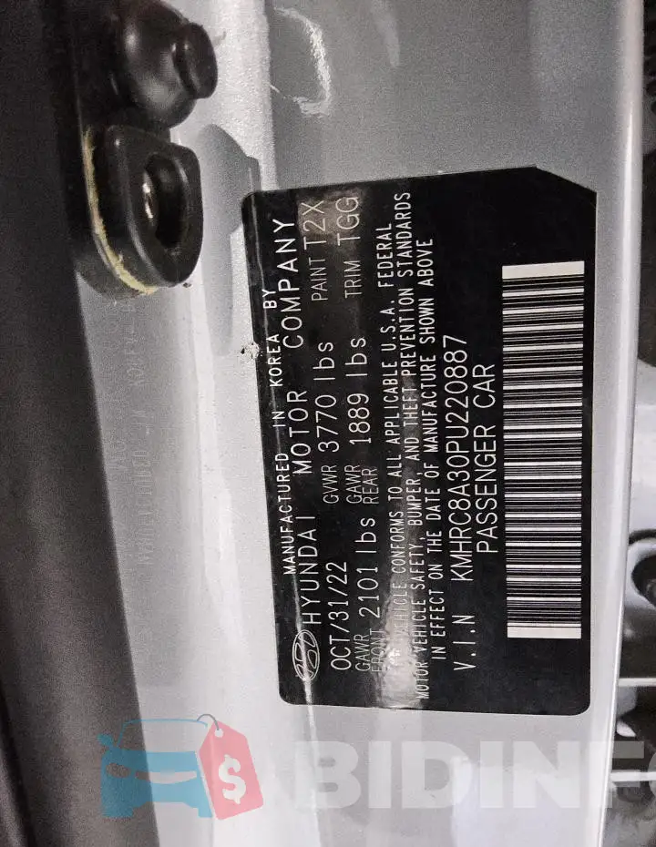 KMHRC8A30PU220887 Photo# 14