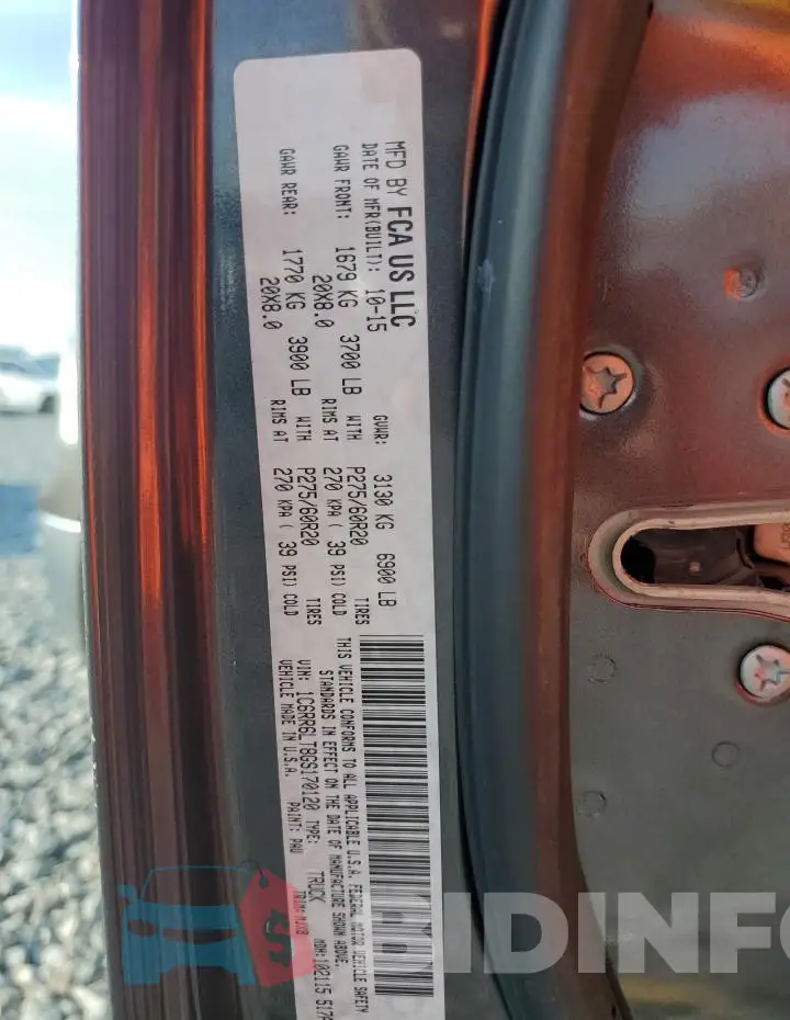 1C6RR6LT8GS170120 Photo# 12
