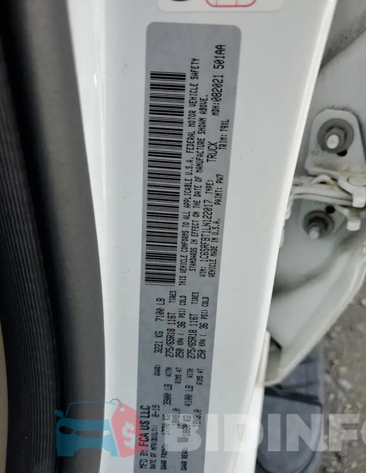 1C6SRFBT1LN122017 Photo# 12