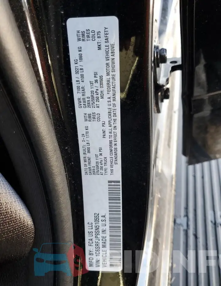 1C6SRFJP9SN510552 Photo# 12