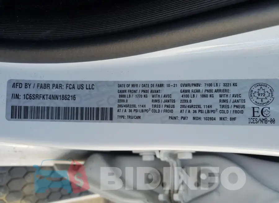 1C6SRFKT4NN186216 Photo# 12