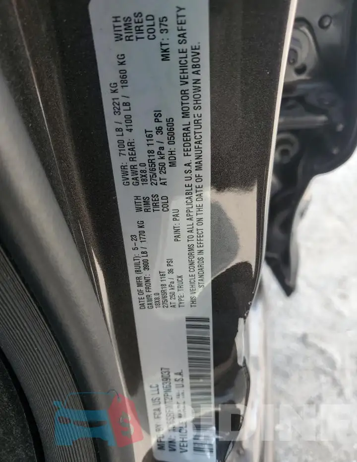 1C6SRFMT2PN639037 Photo# 12