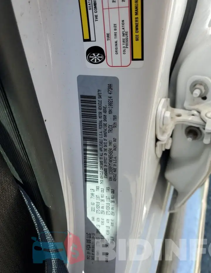 1C6SRFMT4KN654924 Photo# 12