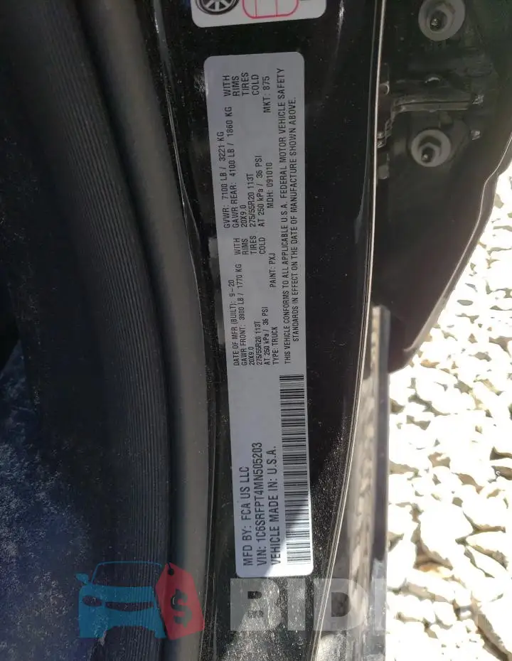 1C6SRFPT4MN505203 Photo# 13