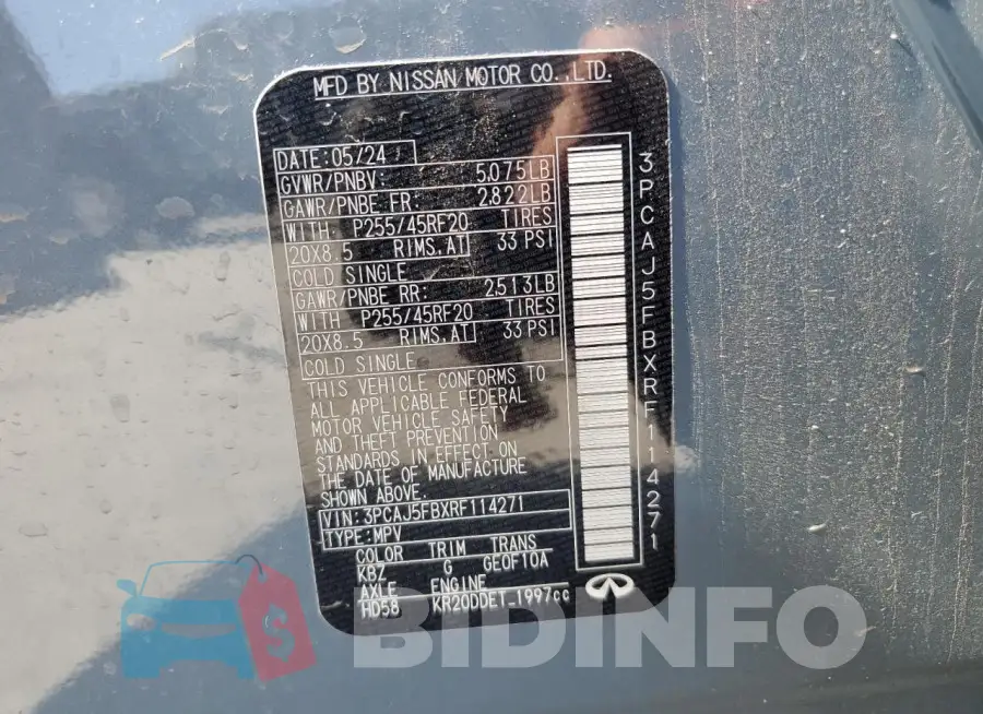 3PCAJ5FBXRF114271 Photo# 13