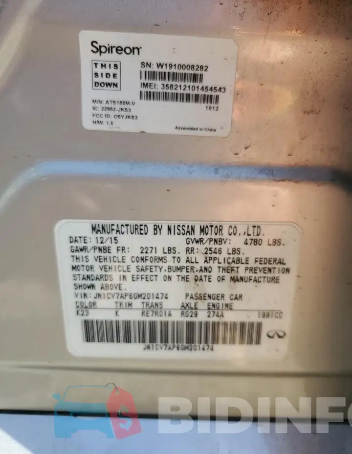 JN1CV7AP6GM201474 Photo# 13